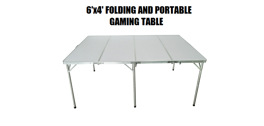 6'x4' folding and portable GAMING TABLE
